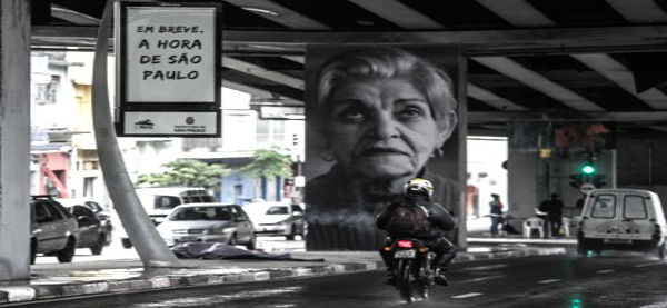 Projeto mostra rostos no Minhocão