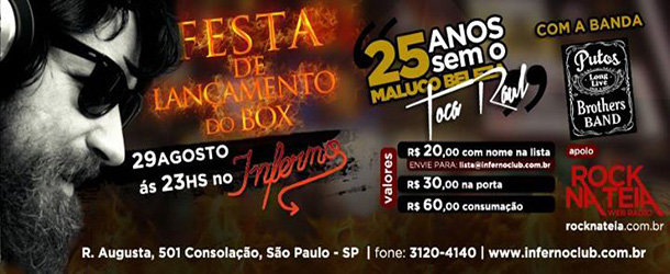 Na sexta tem “Toca Raul” no Inferno Club