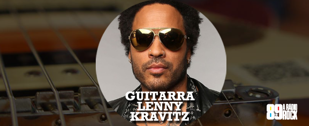 Guitarra autografada pelo Lenny Kravitz