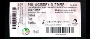 Par de convites para show do Paul via compartilhamento