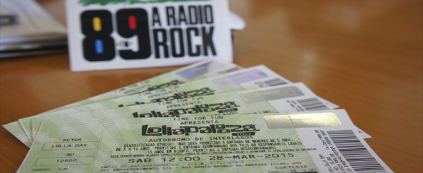 Ingressos para os dois dias do Lollapalooza