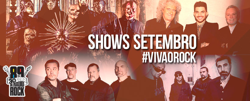 Shows setembro: 89 Viva o Rock