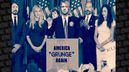 Courtney Love compartilha meme pedindo uma “América Grunge Novamente”