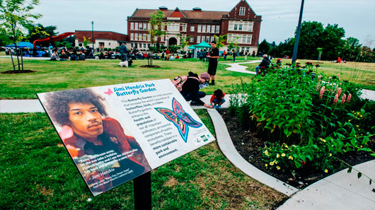 Aberto parque em homenagem a Jimi Hendrix