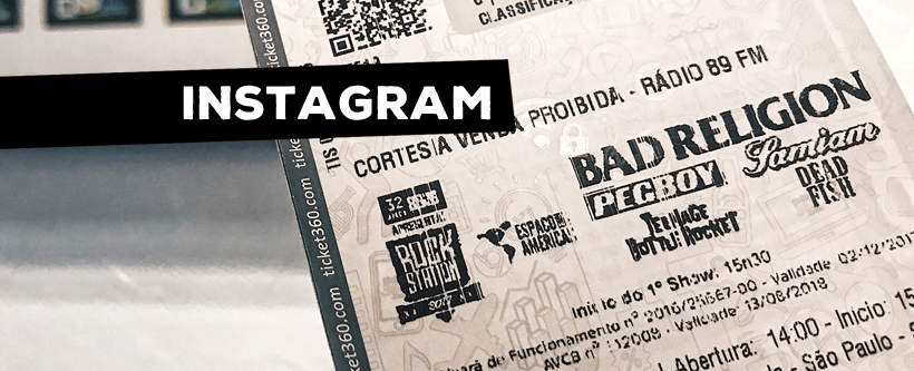 Ingressos via Instagram para o show de 32 Anos da 89 – Rock Station 2017