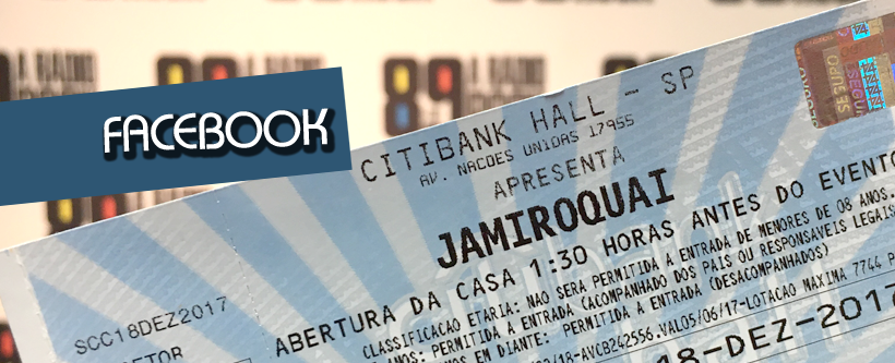 Ingressos Jamiroquai via Facebook