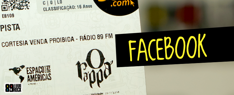 Ingressos show de O Rappa via Facebook