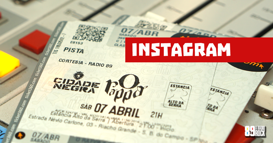 Ingressos show de O Rappa e Cidade Negra Via Instagram