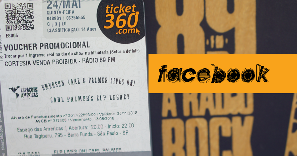 Ingressos via Facebook para Carl’s Palmer ELP Legacy – Emerson, Lake & Palmer Lives On!