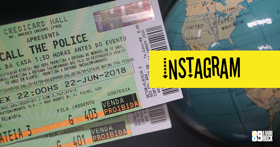 Ingressos Call The Police no Credicard Hall via Instagram