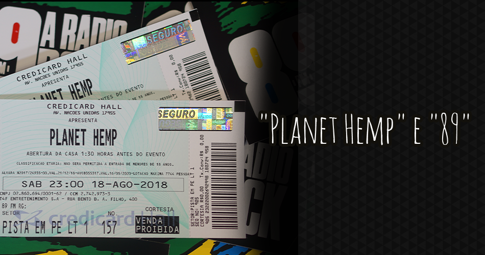 Ingressos show do Planet Hemp via Facebook