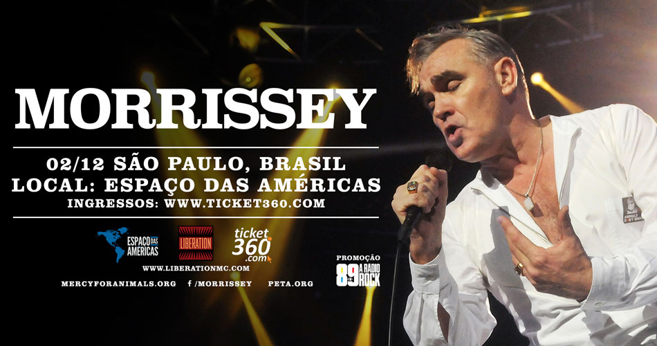 Show do Morrissey em São Paulo é promoção exclusiva da 89