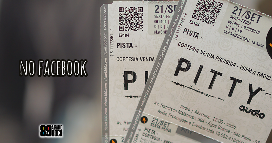 Ingressos para show da Pitty via Facebook