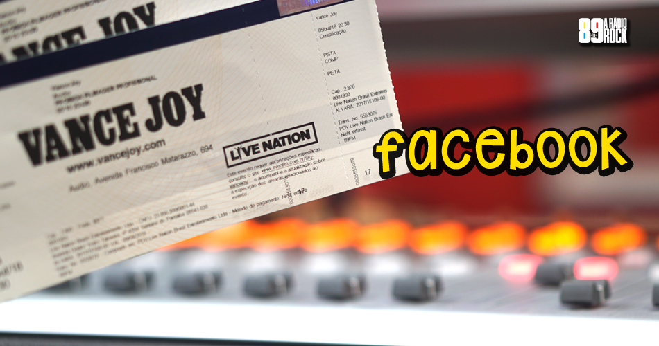 Ingressos para show do Vance Joy via Facebook