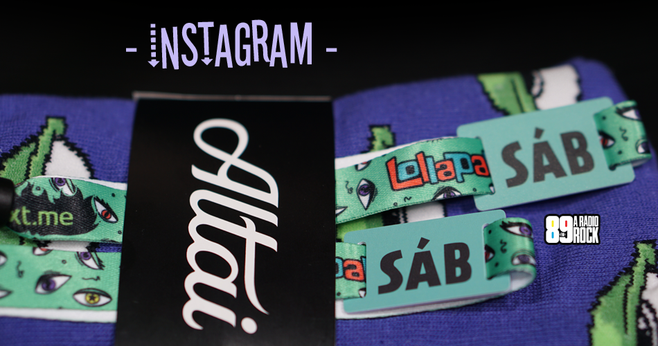 Ingressos Lollapalooza (sábado) via Instagram