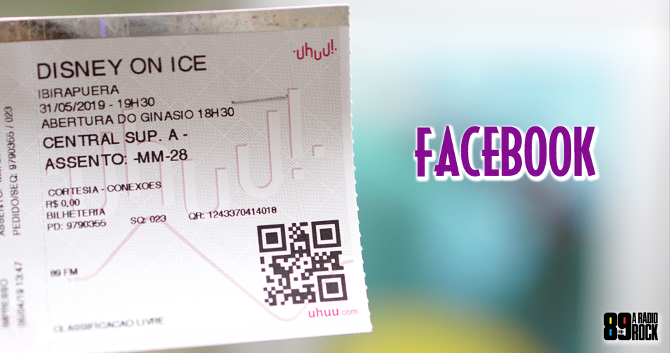 Ingressos Disney On Ice via Facebook