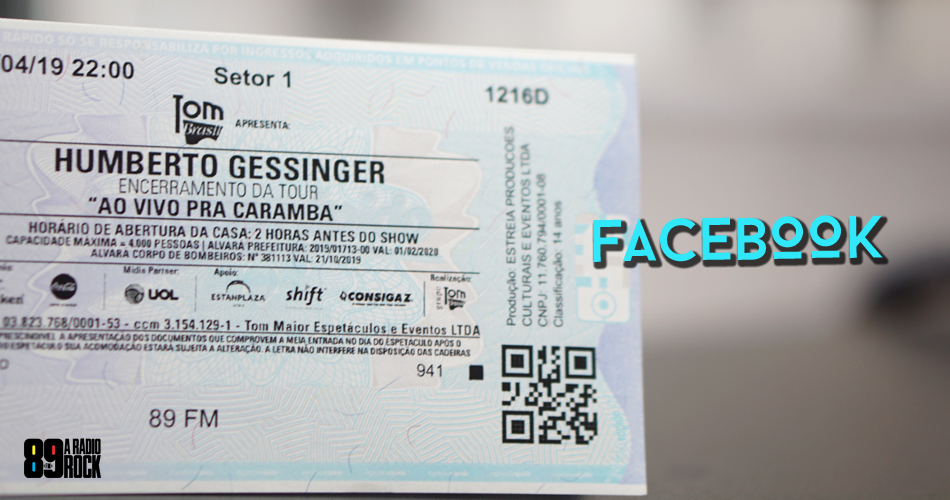 Ingressos Humberto Gessinger via Facebook