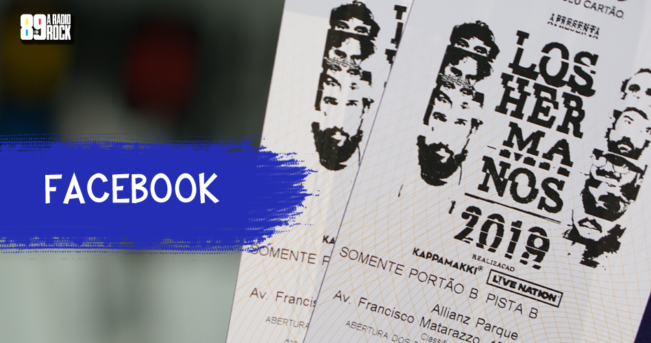 Ingressos Los Hermanos via Facebook