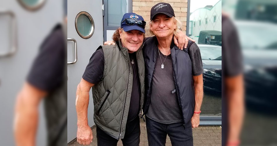 Brian Johnson, do AC/DC, inicia produção de material inédito com Joe Wash, do Eagles