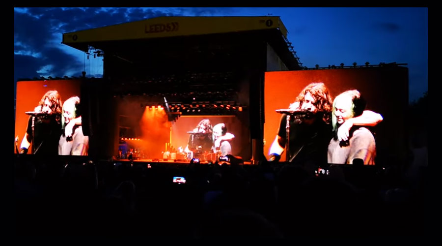 Vídeo: Dave Grohl canta com sua filha, Violet, em show do Foo Fighters no Leeds Festival