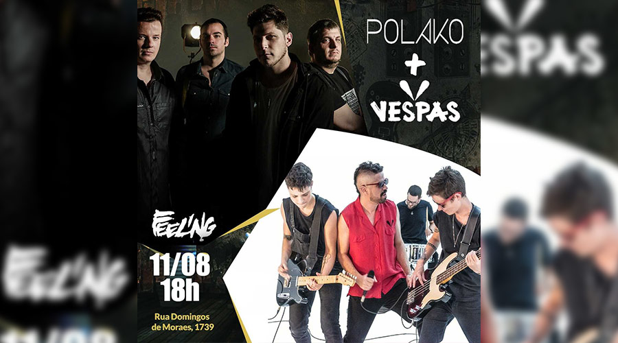 POLAKO apresenta seu novo show ao lado da banda Vespas Mandarinas em SP