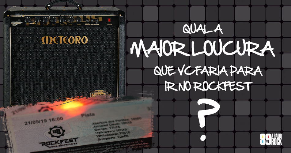 Concurso Cultural Amplificador Meteoro + ingressos para o Rockfest