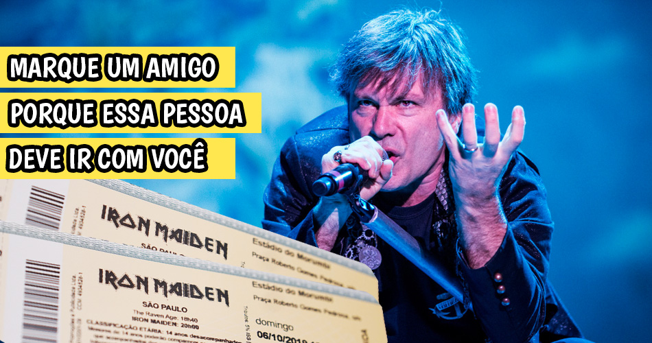 Ingressos show do Iron Maiden via Instagram