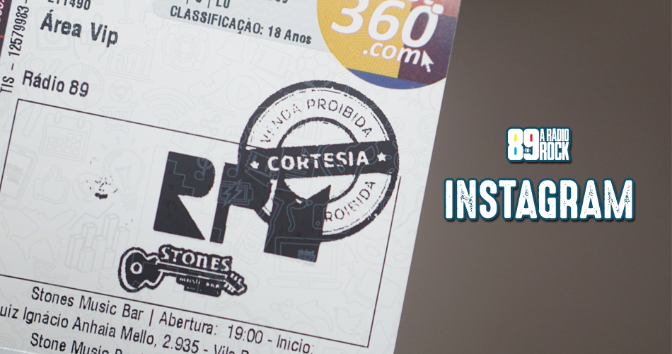 Ingressos show RPM via Instagram