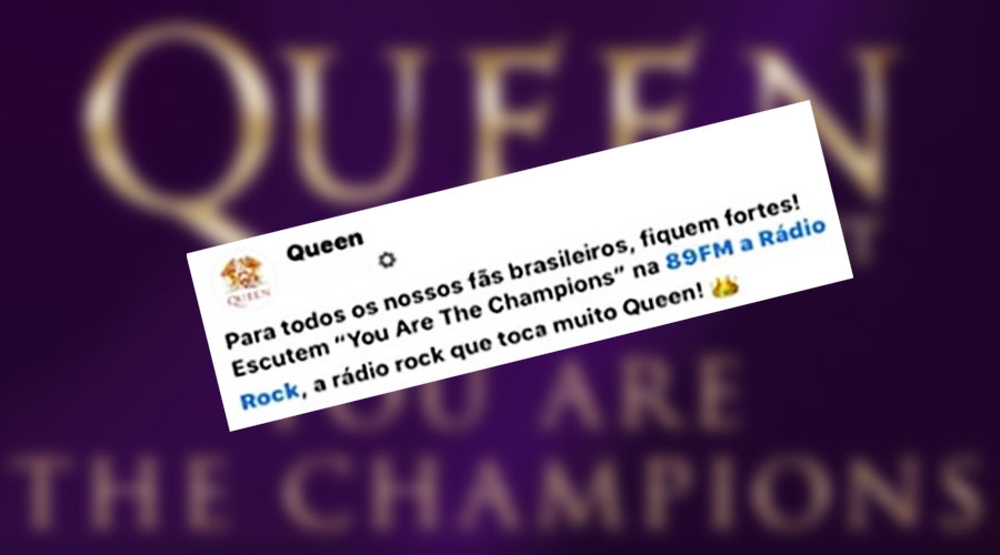 89 A Rádio Rock participa de ação global com o Queen