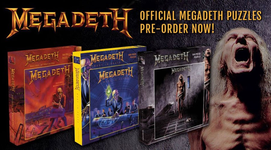 Três álbuns clássicos do Megadeth ganham versão em quebra-cabeças