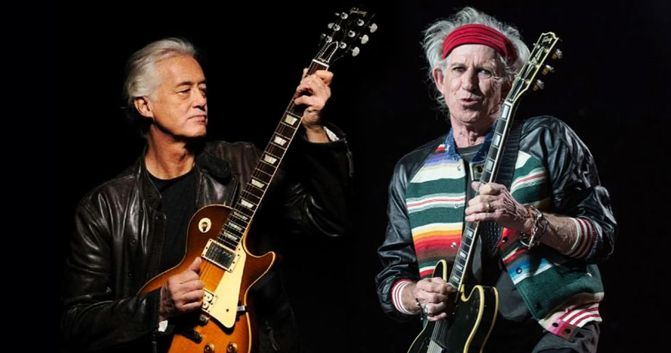 Rolling Stones liberam canção gravada com Jimmy Page, do Led Zeppelin