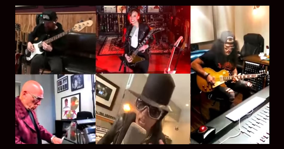 Slash se junta a Lzzy Hale e Linda Perry para versão virtual de “Come Together”, dos Beatles