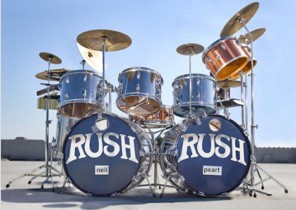 Kit de bateria de Neil Peart vai a leilão