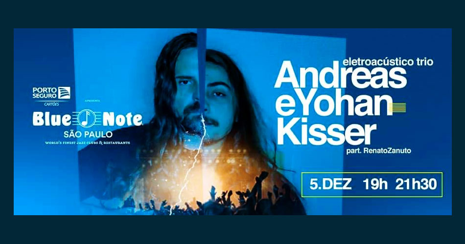 Andreas e Yohan Kisser fazem show eletroacústico no Blue Note SP