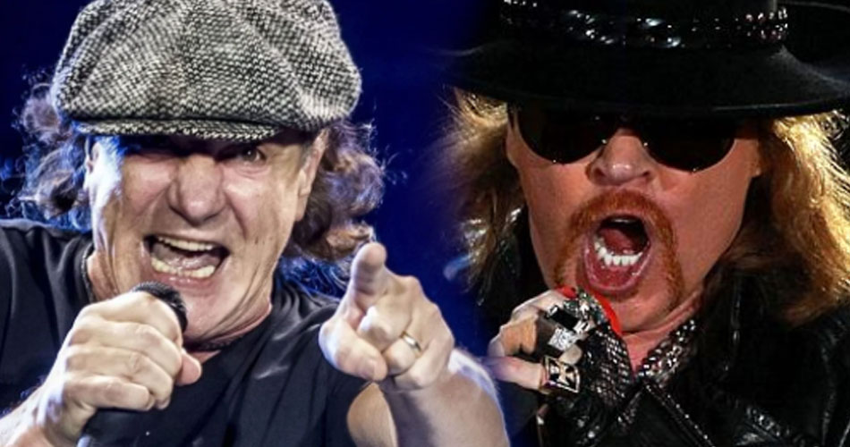 Brian Johnson elogia trabalho realizado por Axl Rose no AC/DC