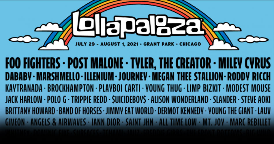 Foo Fighters é headliner do Lollapalooza Chicago