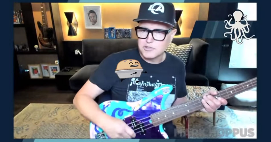 Mark Hoppus, do Blink-182, toca baixo pela primeira vez desde seu diagnóstico de câncer