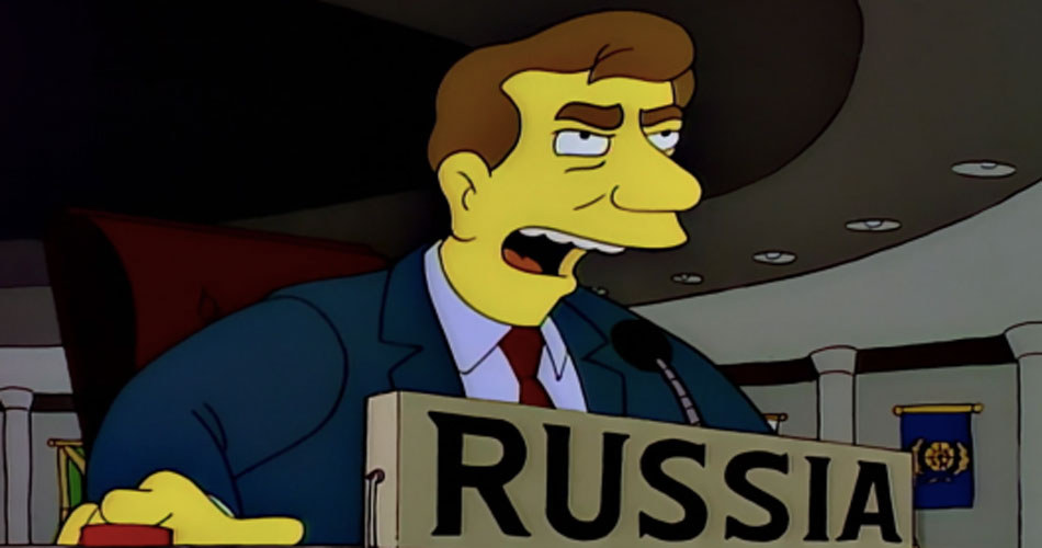 Simpsons previram conflito para expansão territorial da Rússia