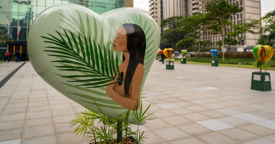 Big Heart Parade, intervenção urbana que alerta para risco de destruição da Mata Atlântica, chega à Avenida Paulista