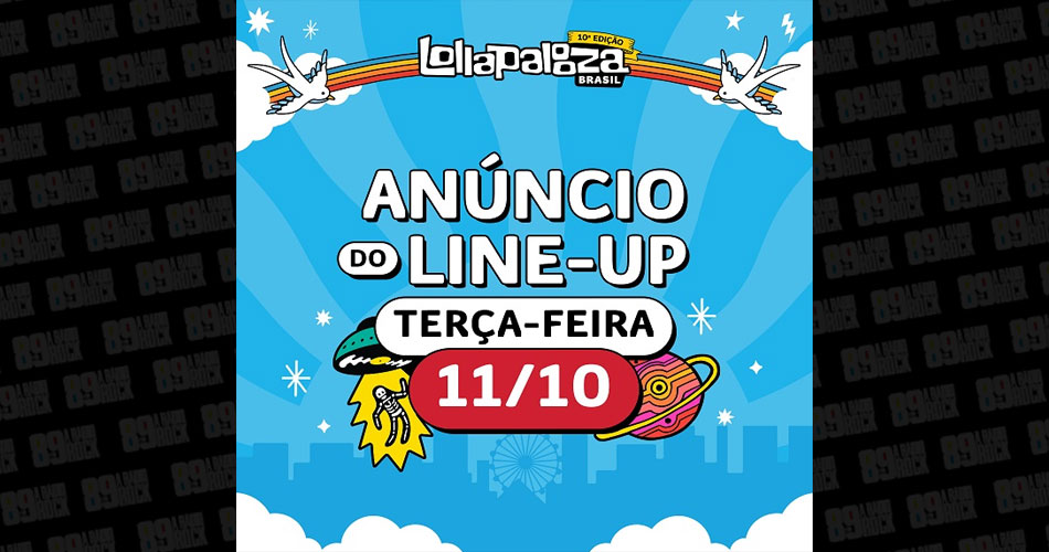 Lollapalooza Brasil anuncia line-up de sua 10ª edição na próxima terça-feira