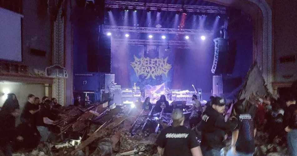 Tornado leva teto de teatro em show de Morbid Angel e Crypta