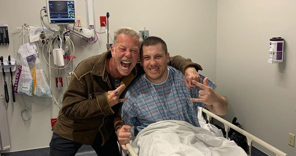 Metallica: James Hetfield visita soldados ucranianos feridos