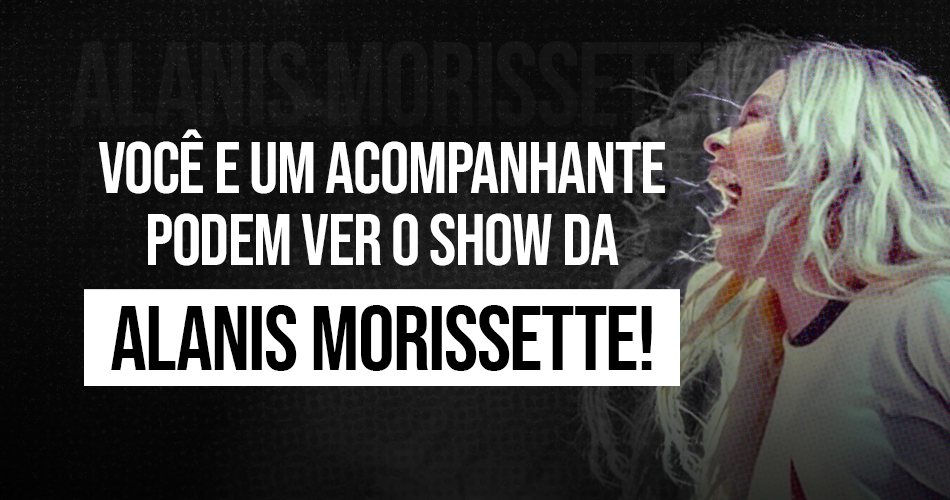 Concurso valendo ingressos para o show da Alanis