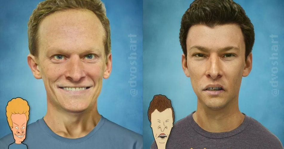 Beavis and Butt-Head ganham “versão em carne e osso” através da inteligência artificial