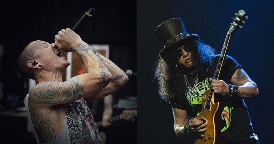 Parceria entre Slash e Chester Bennington é revelada; ouça a inédita “Crazy”