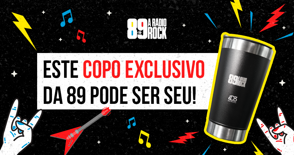 Copo Térmico Exclusivo da Rádio Rock