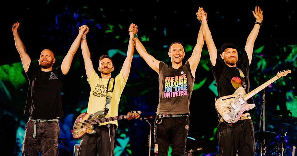 Coldplay registra maior turnê de rock de todos os tempos